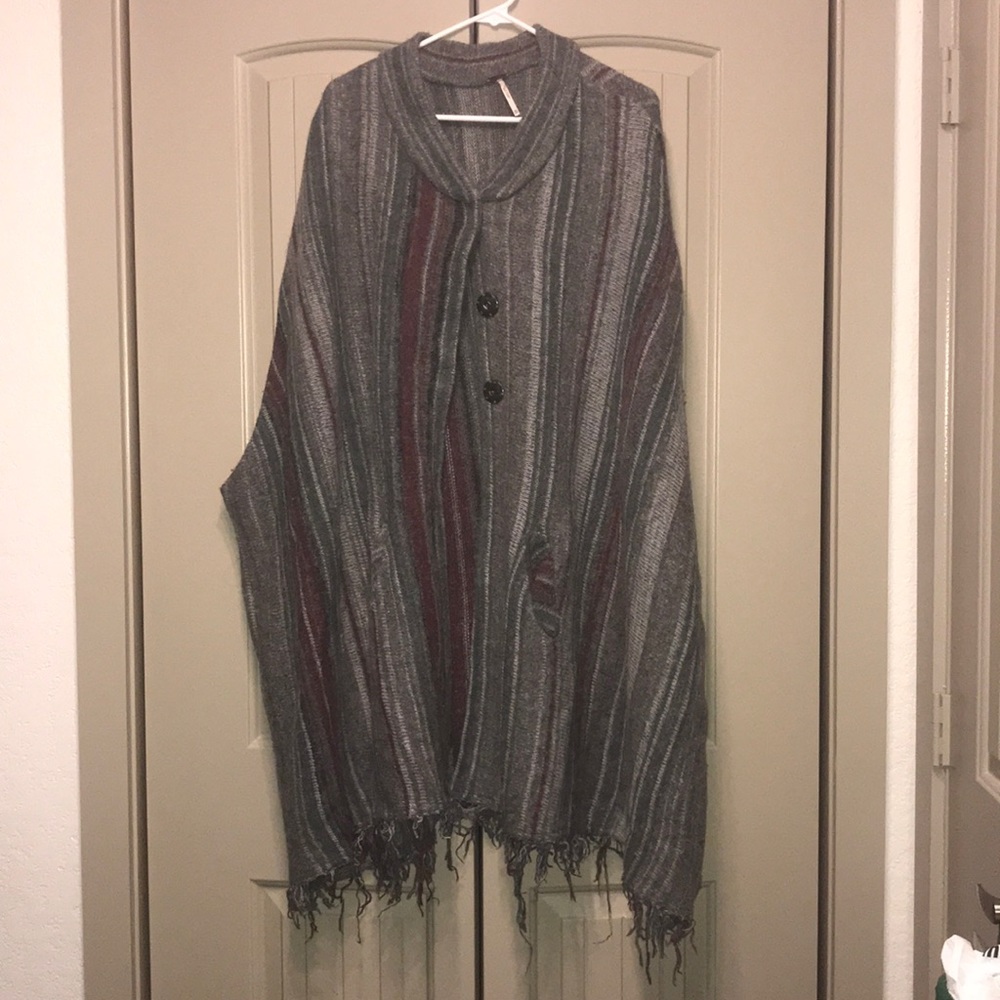 Free People Oversized Knit Vest/Poncho